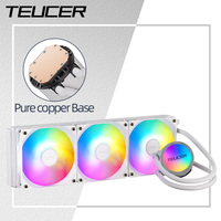 Teucer Water Cooling CPU Cooler 120 240 360 mm rgb fan Liquid Heatsink Integrated Radiator LGA1700/2011/1151/1155/1200 AM4 AM5