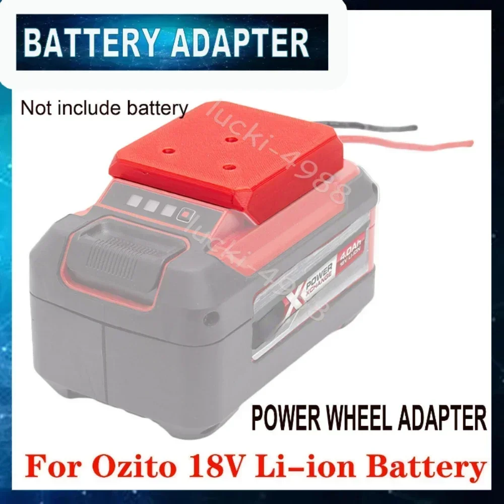 Adaptateur de batterie pour batterie Ozito 18V, connecteur d\'alimentation S6, calibre 12/14, robot (batterie non incluse)