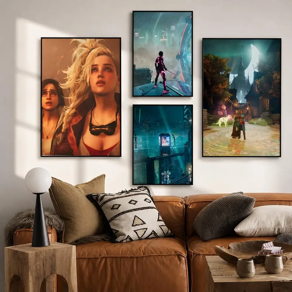 Video Game Split Fiction Poster HD poster wall art self-stick no-residue for home cafe office great gift