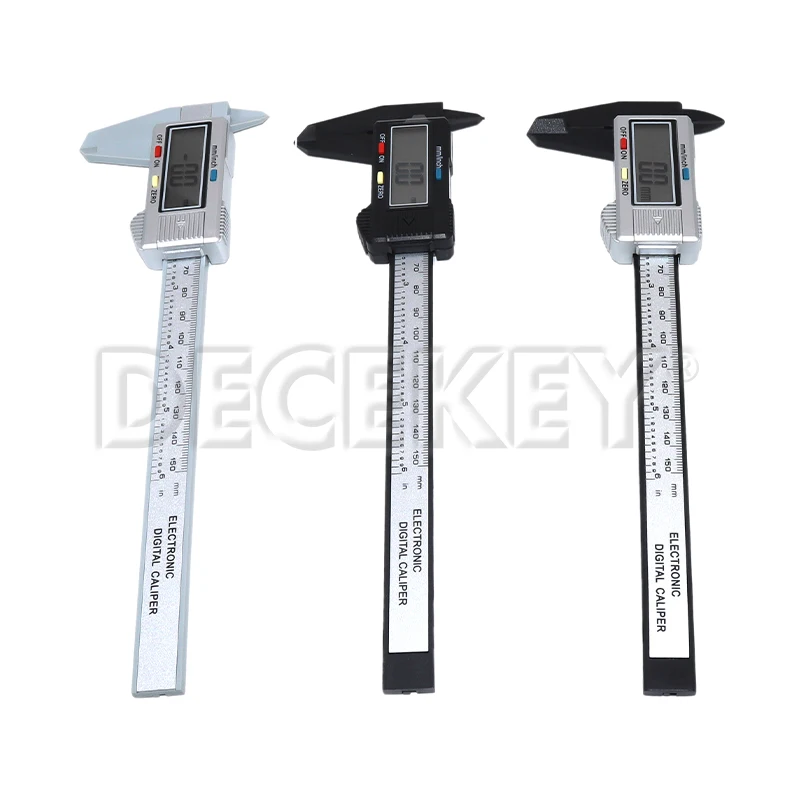 1PC Plastic Vernier Caliper Digital Display Caliper Mini Text Play Caliper Student Vernier Ruler 0 to 150mm Measuring Tool