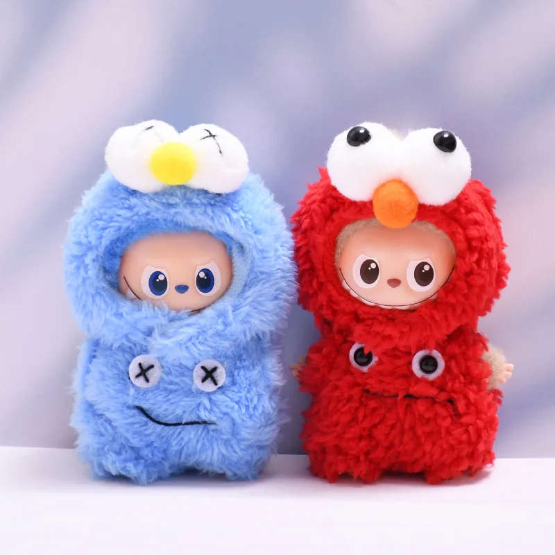 

For Labubu 4.0 Pendant Doll Clothing Christmas Outfit Mini Labubu Doll Clothes Big-Eyed Monster Costume Change Doll Accessories