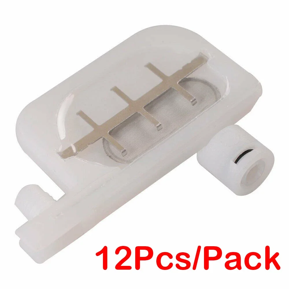 12Pcs DX4 Small Head Damper with Big Filter for Epson DX3/DX4/DX5 Roland SP/FJ Mimaki Mutoh VJ Inkjet Printhead