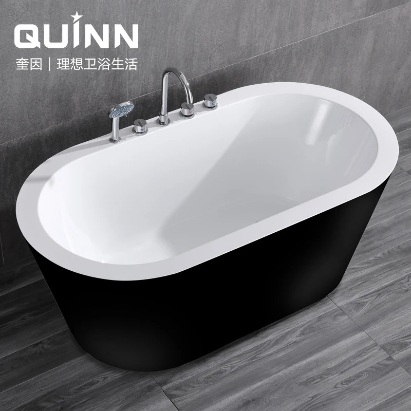 One-piece acrylic oval independent bathtub adult bathroom bathtub bathtub