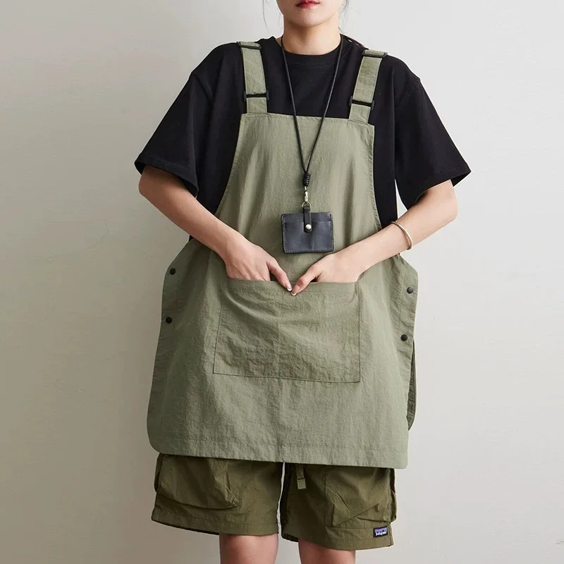 Waterproof Outdoor Vest Apron Barber Coffee Shop Catering Cover Adjustable Reversible Men's and Women's Work Clothes