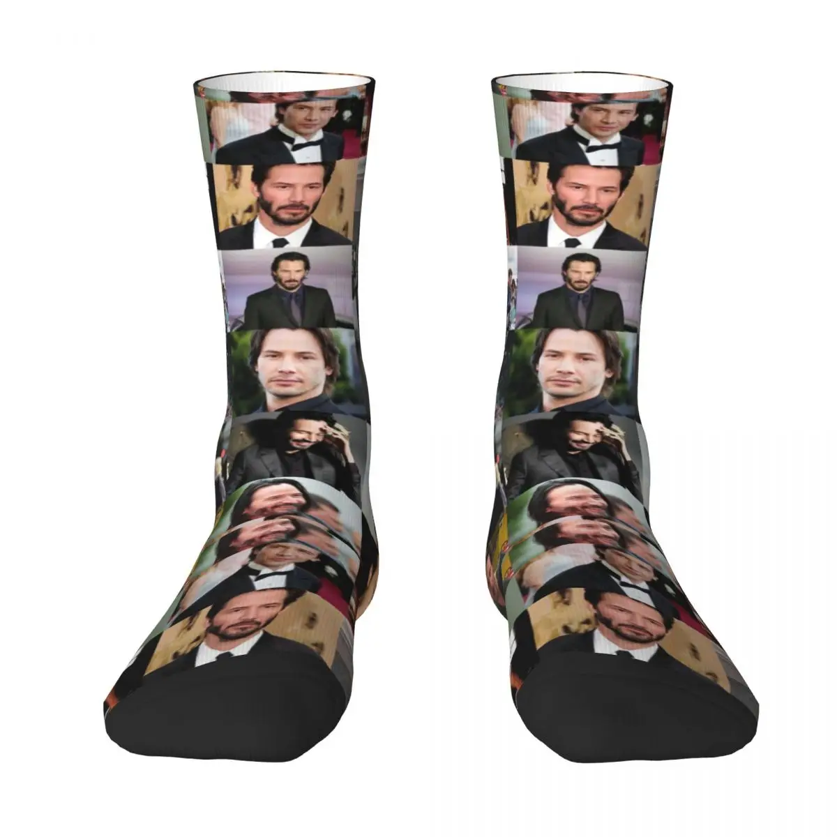 K-Kean Socks Collage Reeves Creative School Mid Stockings Large Chemical Fiber Teen Elegant Socks