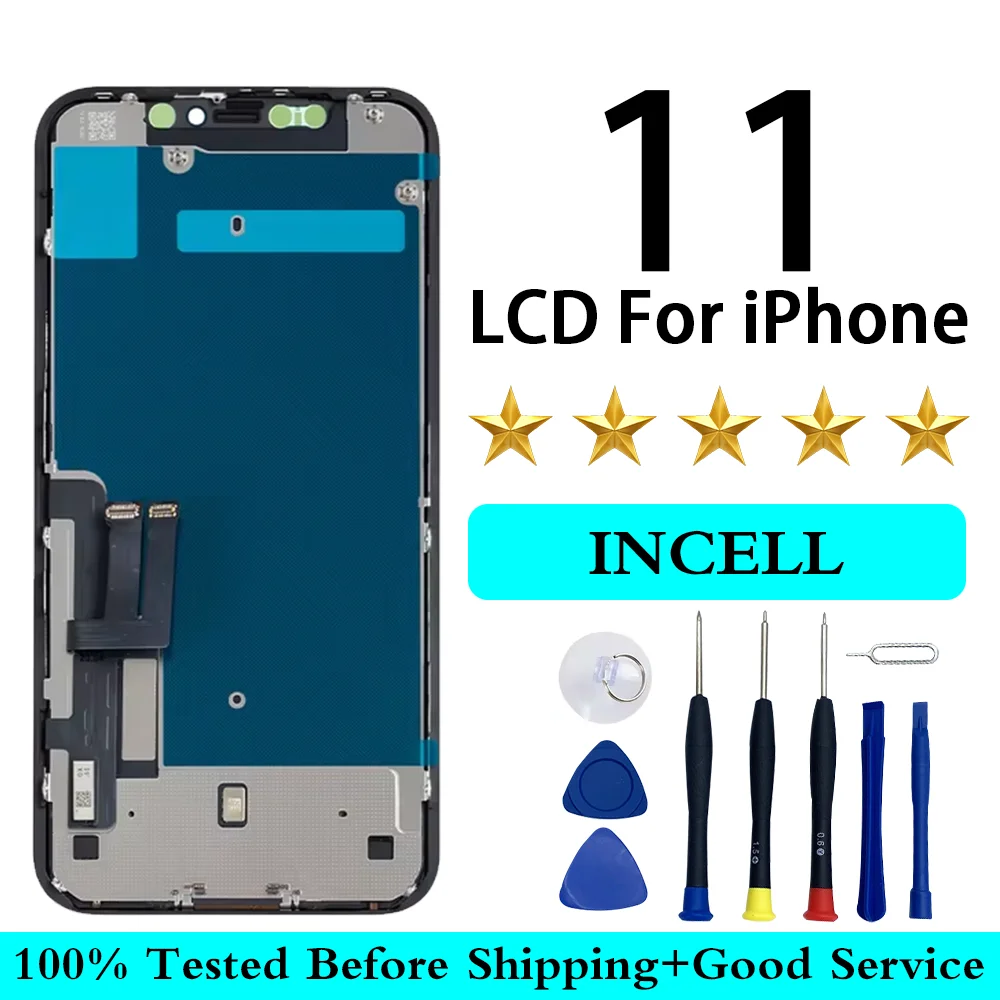 Factory Wholesale New 100% Test Premium LCD For iPhone 11 Screen With 3D Touch Replacement Display For A2221 A2111 A2223 LCD