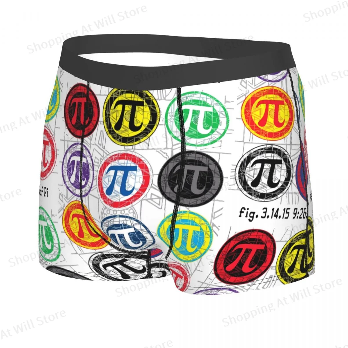 Epi Pi Day Agents Of Pi Symbols Man's Boxer Briefs Highly Breathable Underpants High Quality Print Shorts Gift Idea