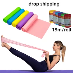 Fascia elastica per fisioterapia Yoga, fascia di resistenza per palestra, corda per allenamento per stretching sportivo, pellicola per allungamento Pilates da 200cm, eq per il fitness