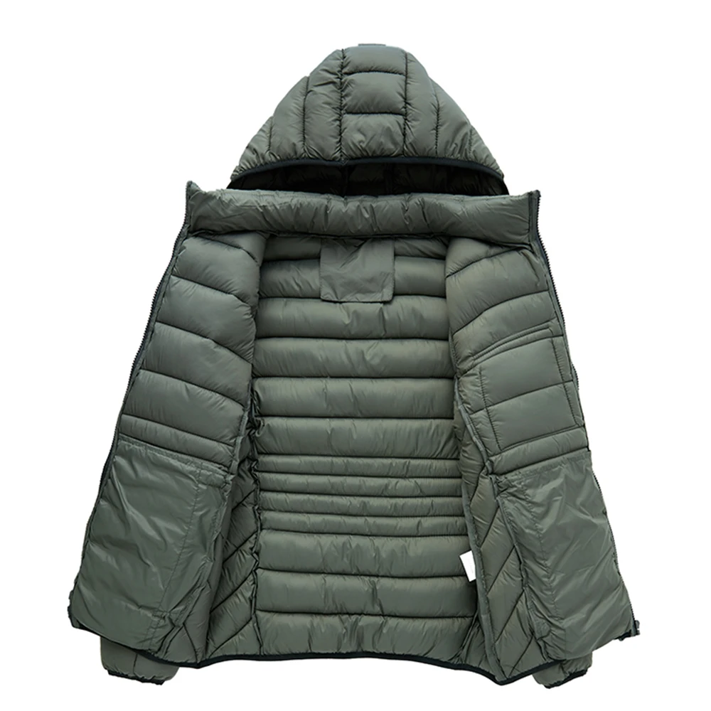 Venta directa de fábrica Ropa acolchada de algodón de alta calidad para hombres en otoño e invierno, ropa sencilla acolchada de algodón, chaquetas acolchadas de algodón acanaladas informales para hombres