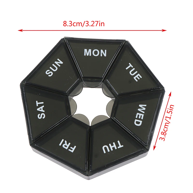 New 7 Grids Portable Weekly Pill Box Storage Case Pill Case Container Mini Medicine Organizer Tablet Dispenser Splitters