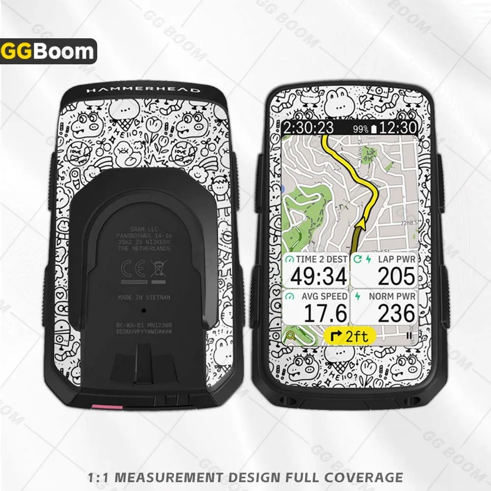 For HAMMERHEAD KAROO 3 GPS Cycle Bike Computer Sticker Waterproof Personality Colorful Decor Protection Shell Frame Skin Decal 5