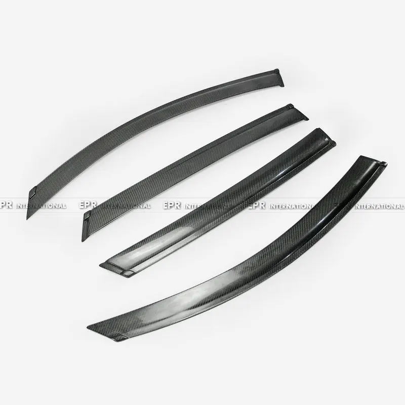 لكيا K5 أوبتيما JF 2016-2023 نافذة منحرف المطر الحرس 4 قطعة مجموعة ، ألياف الكربون نظرة الجانب نافذة قناع الكسوة