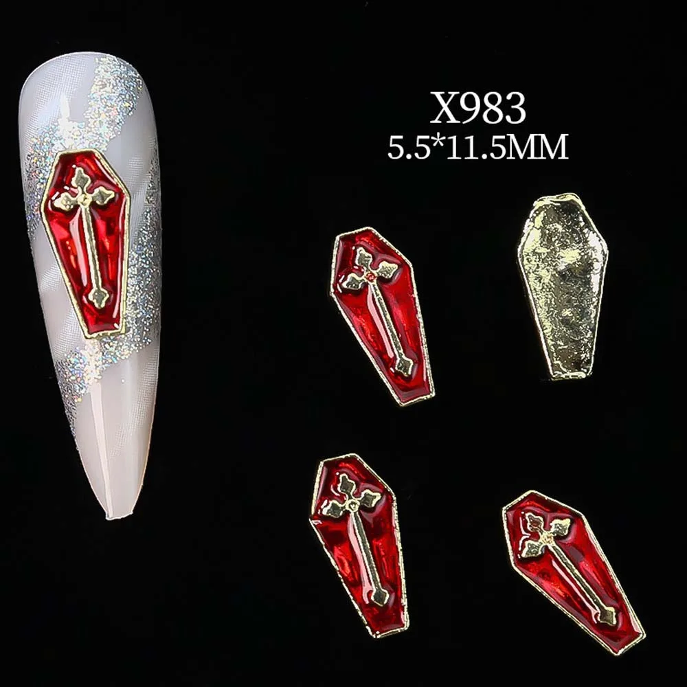 5Pcs/set Nail Art Charms Christmas Nail Decorations Nail Supplies Santa Claus Christmas Nail Accessories Manicure Ornaments