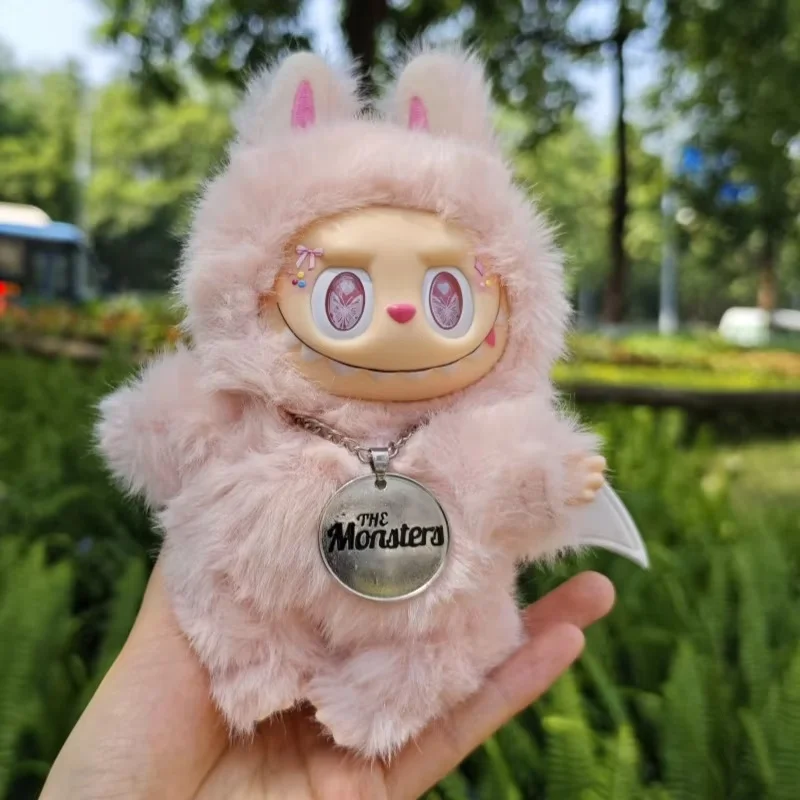 

Labubu Serie Butterfly Eye Pink Angel Zimomo Vinyl Face Diy Doll Blind Box High Quality Anime Monster Cute Desktop Ornament Gift