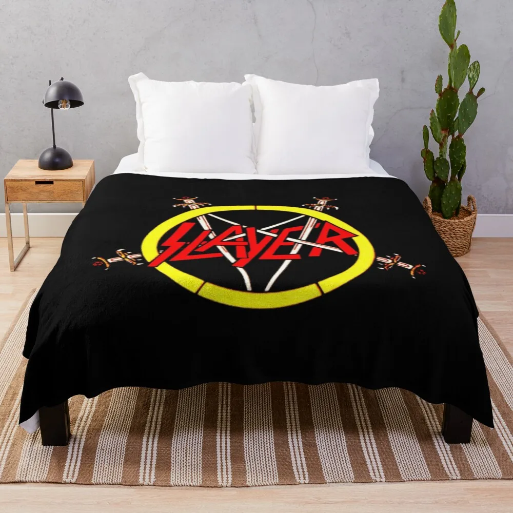 

Slayer Design - American Thrash Metal Band 3 Throw Blanket Outdoor Soft Blanket for Picnic Beach Camping