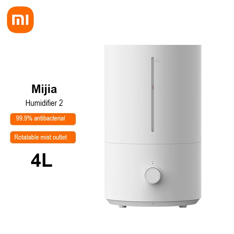 

Оригинальный увлажнитель воздуха Xiaomi 2, производительность 300 мл/ч, объем 4 л, низкий уровень шума, контроль влажности в доме