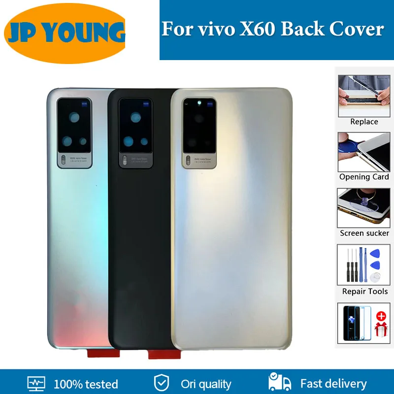 

Original New Housing Door Rear Case For vivo X60 Back Battery Cover V2046A With Camera Glass For vivo X60 Back Door Replacement