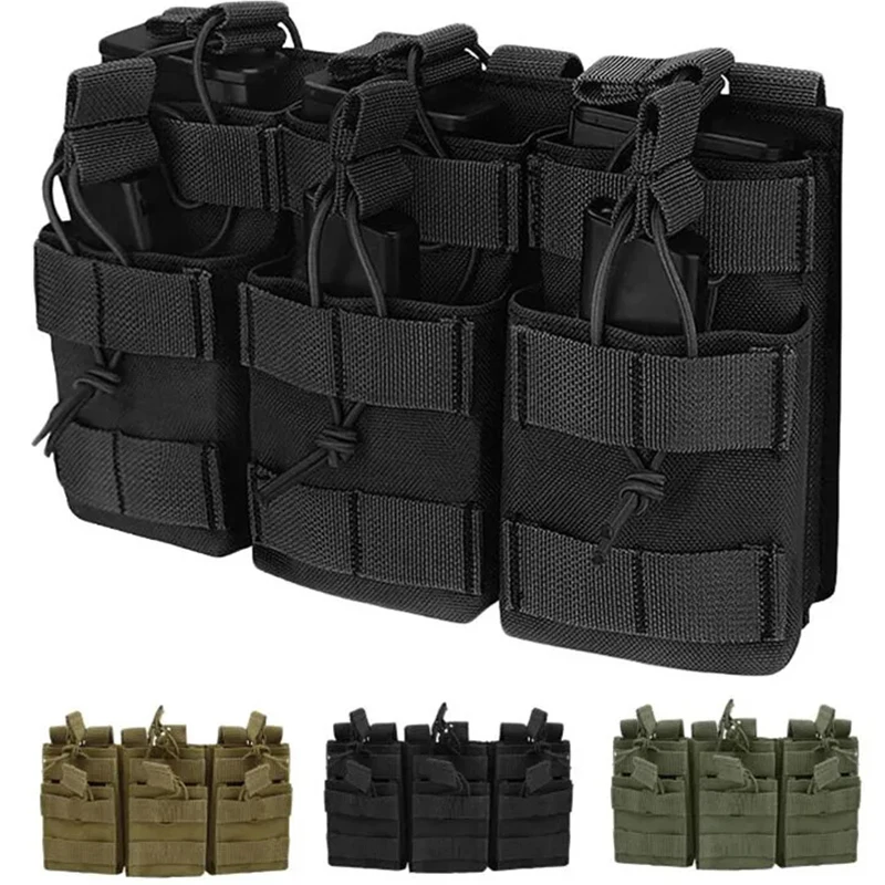 Tactics Hunting Molle Magazine Pouch Three Magazine Bag Mag Bag M4 M14 M16 AK AR Universal Magazine