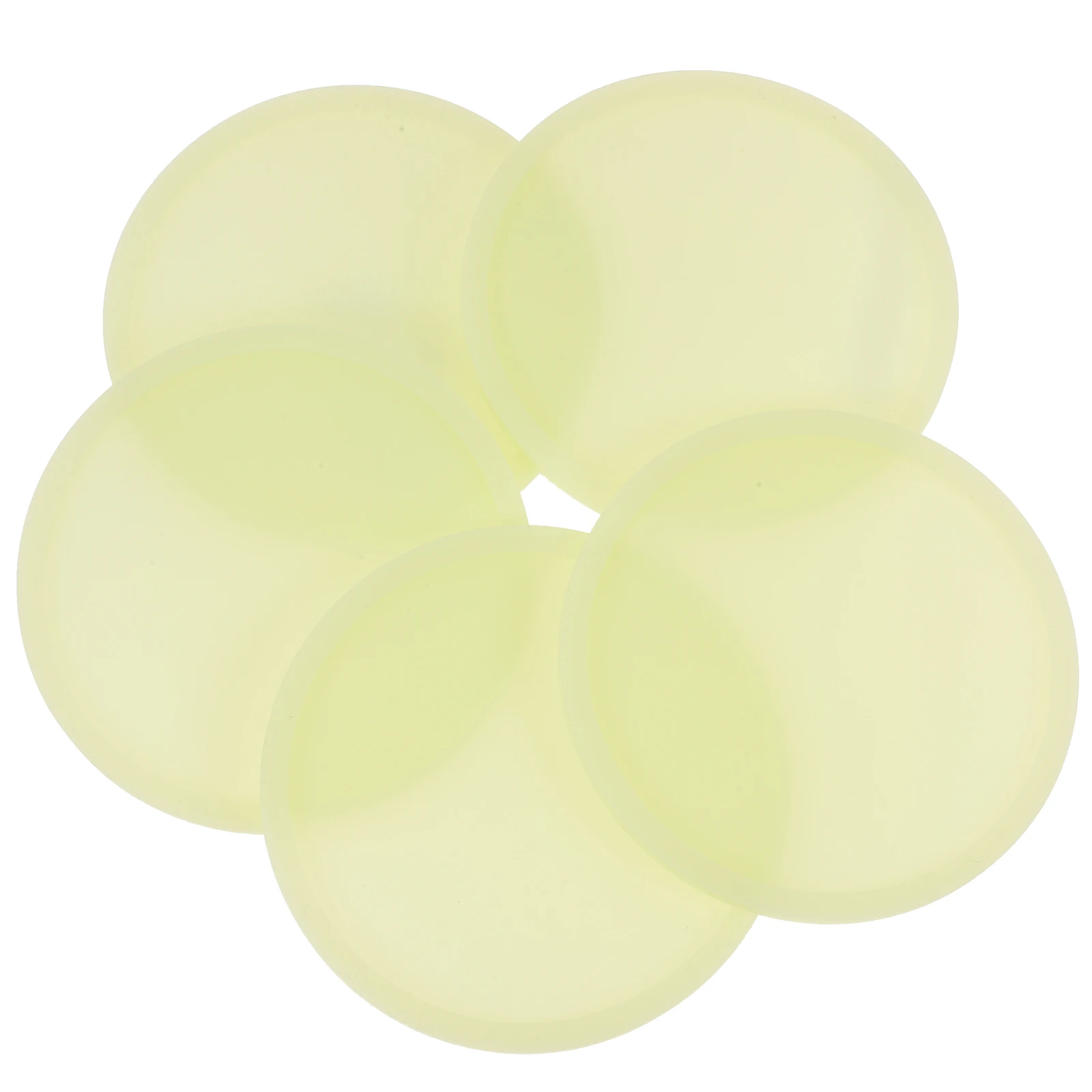 

5 Pcs Night Glow Coasters Premium Silicone Anti Slip Mats Waterproof Round Pad for Home Bar Kitchen Accessories