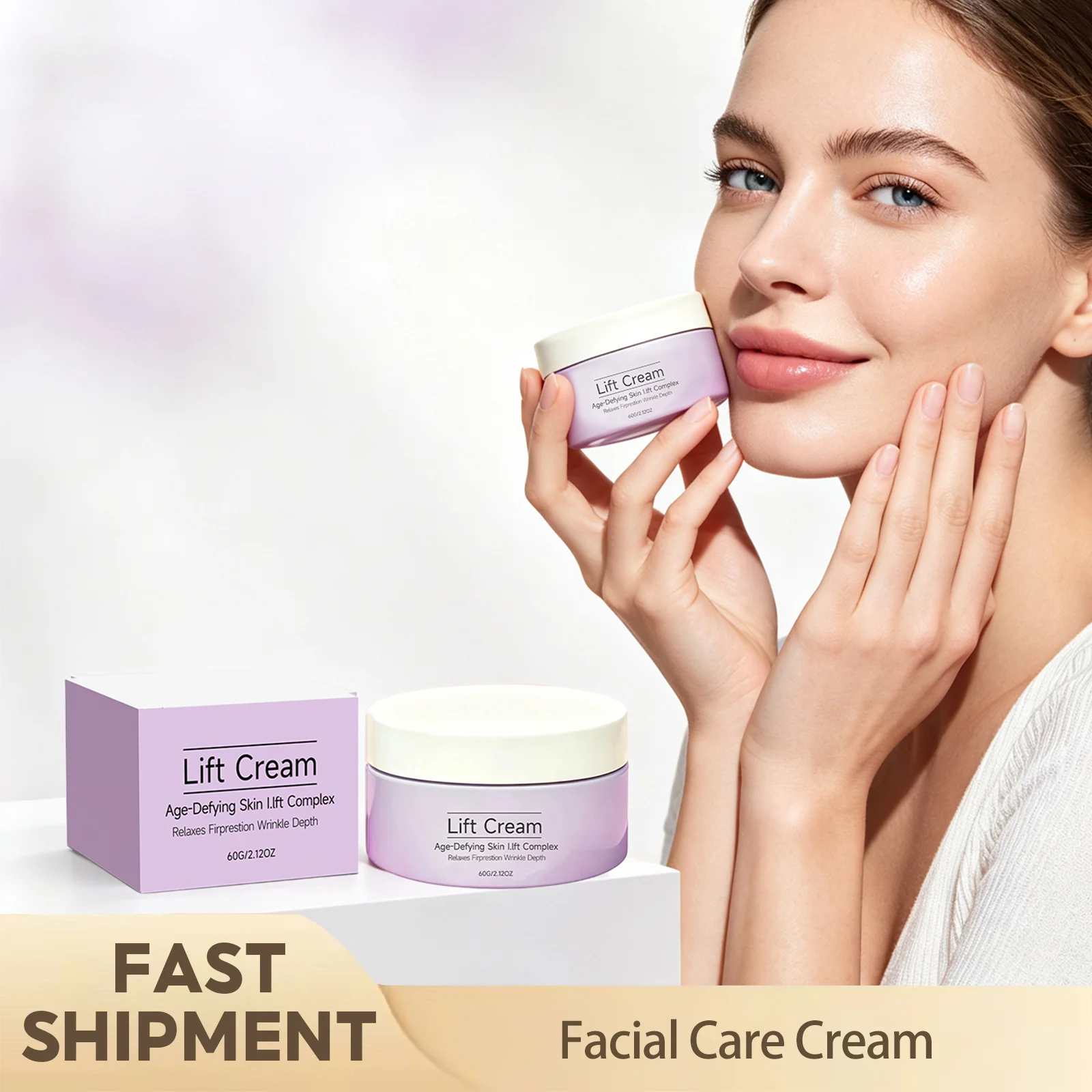 Facial Care Cream Anti Aging Skin Firming Hydration Fade Dark Spots Brighten Uneven Tone Nourish Dry Skin Improve Rough Texture