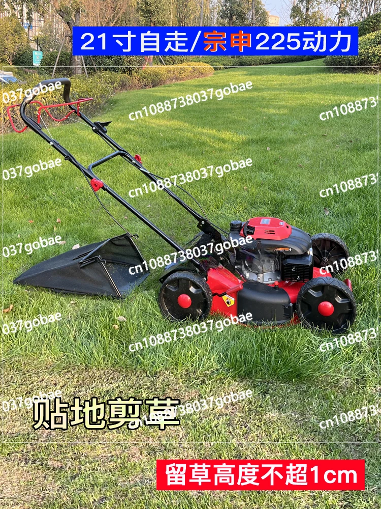 Gasoline Lawn Pruning Machine Hand Push Self-Propelled Mower Four Stroke Grass Trimmer