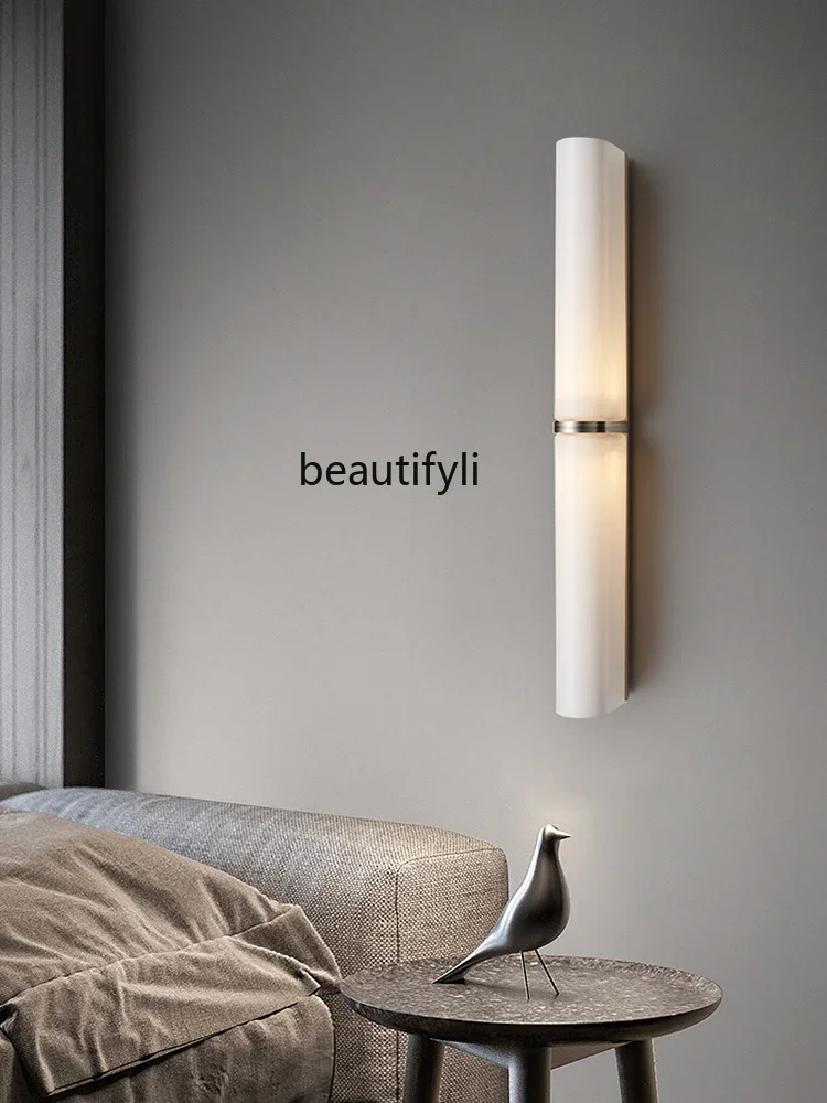 Italian Minimalist High-Grade Wall Lamp Light Luxury Stairs Living Room Background Wall Master Bedroom Bedside Lamp