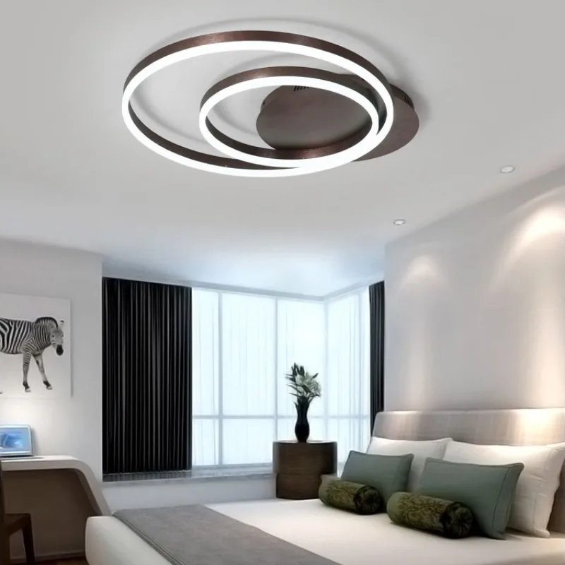 

Living Room Ceiling Lamp Modern Simple Home Decor Nordic Creative Personalized Circular Ring Master Bedroom Lighting Fixture