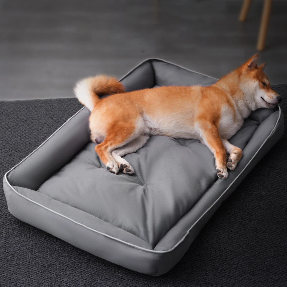 

Soft Dog Sofa Square Pet Bed for Small Large Dogs Cats Thickened Waterproof Bite-resistant Dog Bed Pet House Sofa