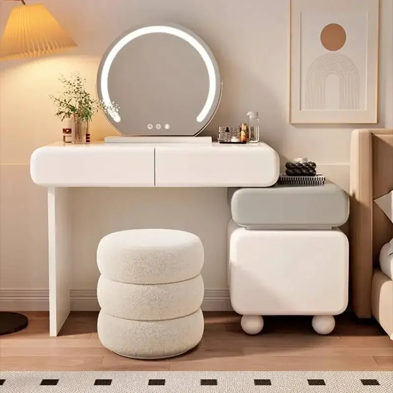 

Black Hidden Makeup Vanity Desk Luxury Drawer Grey Mirror Makeup Vanity Desk Vintage Modern Kaptafel Furniture For Bedrooms