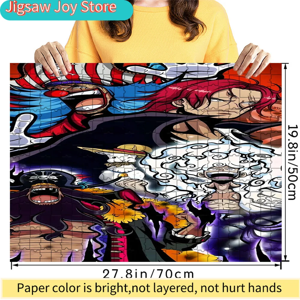 

Премиальный бумажный пазл с динамичным изображением Четырех Императоров и Крестовой гильдии, с изображением Багги Клоуна, Шанка, Марса.