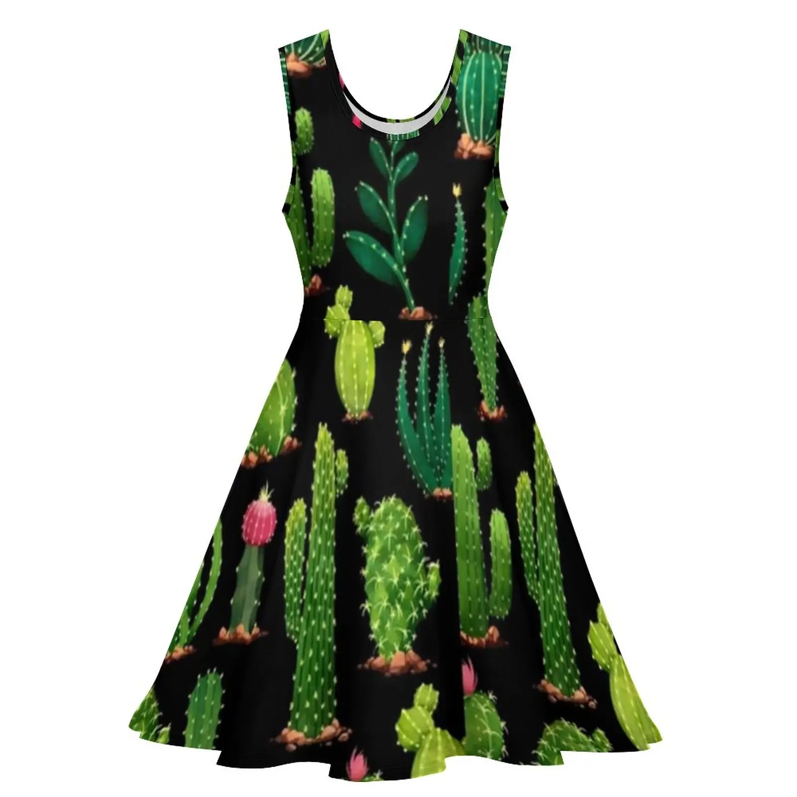 Cactus Dress Plants Sexy Dresses Women Patterns Disco Cheap One-Piece Dress