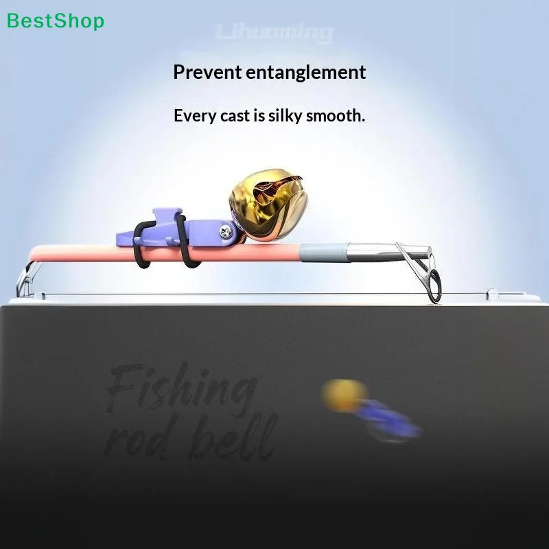 〔Z〕1Pc/5Pcs Fishing Bite AlarmBell Rod Clip Fishing Goods Bell Outdoor Pole Fish Bites Indicators Alarm Indicator Float Tackle