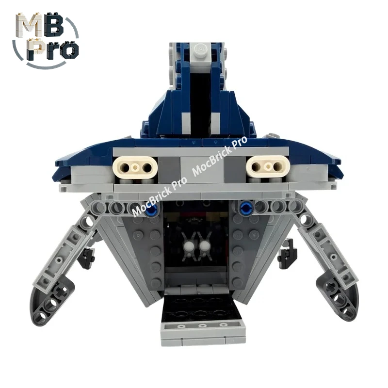 

Галактический транспортный шаттл: альтернативная сборная модель MOC, детализированная модель межзвездного космического корабля для взрослых коллекционеров и демонстрации.