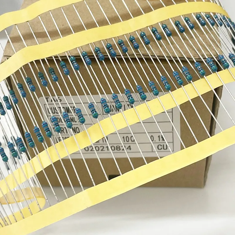 10 قطعة دقيقة المقاومة 1/4W 0.1% 50 51 56 62 68 75 82 91 100 105 110 115 120 125 130 140 150 160 180 200R 220 240 249 250R أوم