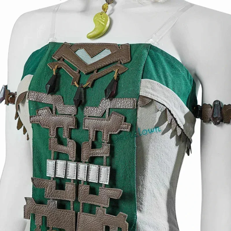 فستان أسطورة دموع المملكة الأميرة زيلدا التأثيري أقراط أنيقة أحذية شعر مستعار مقاس مخصص زي الهالوين للنساء