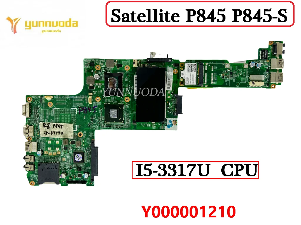 

Y000001210 For Toshiba Satellite P845 P845-S Laptop Motherboard With Intel i5-3317U CPU DDR3 100% Tested