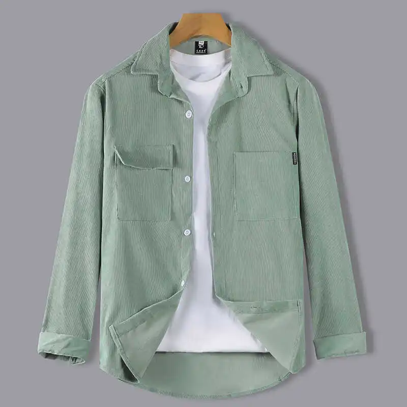 

Мужская длинная повседневная свободная рабочая куртка-жакет из смесового полиэстера, удобная, белая