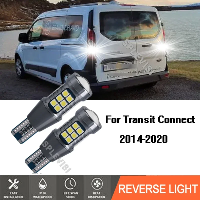 

2x LED conversion bulb Backup Light Directly Replacement For Ford Transit Connect 2014-2020 2015 2016 2017 2018 2019 2020