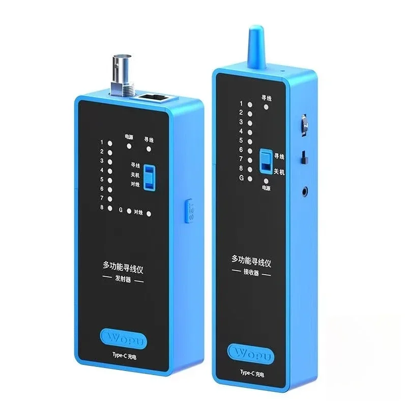 Network cable detector, computer room optical fiber network cable detector, multi-functional on-off line detector