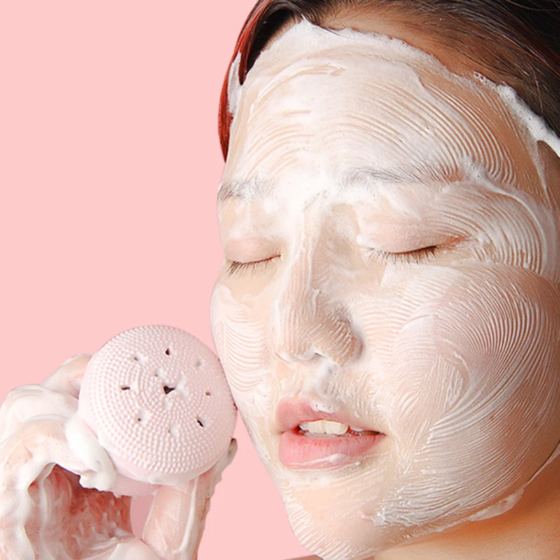 new Octopus Shaped Facial Cleansing Brush Waterproof Exfoliator Silicone Face Cleaning Massage Brush Women Beauty Tools