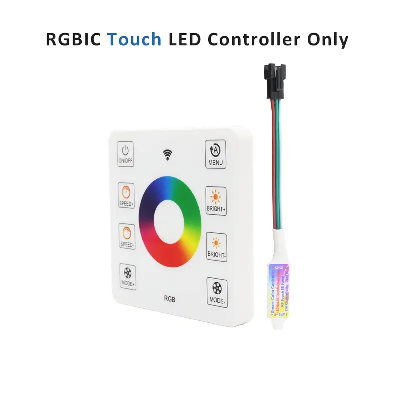 WS2811 RGB IC Running Water Flowing Strip Lights DC 24V 5050 60Leds RGBIC Flexible Ribbon RF Touch Remote Control LED Lighting - Image 7