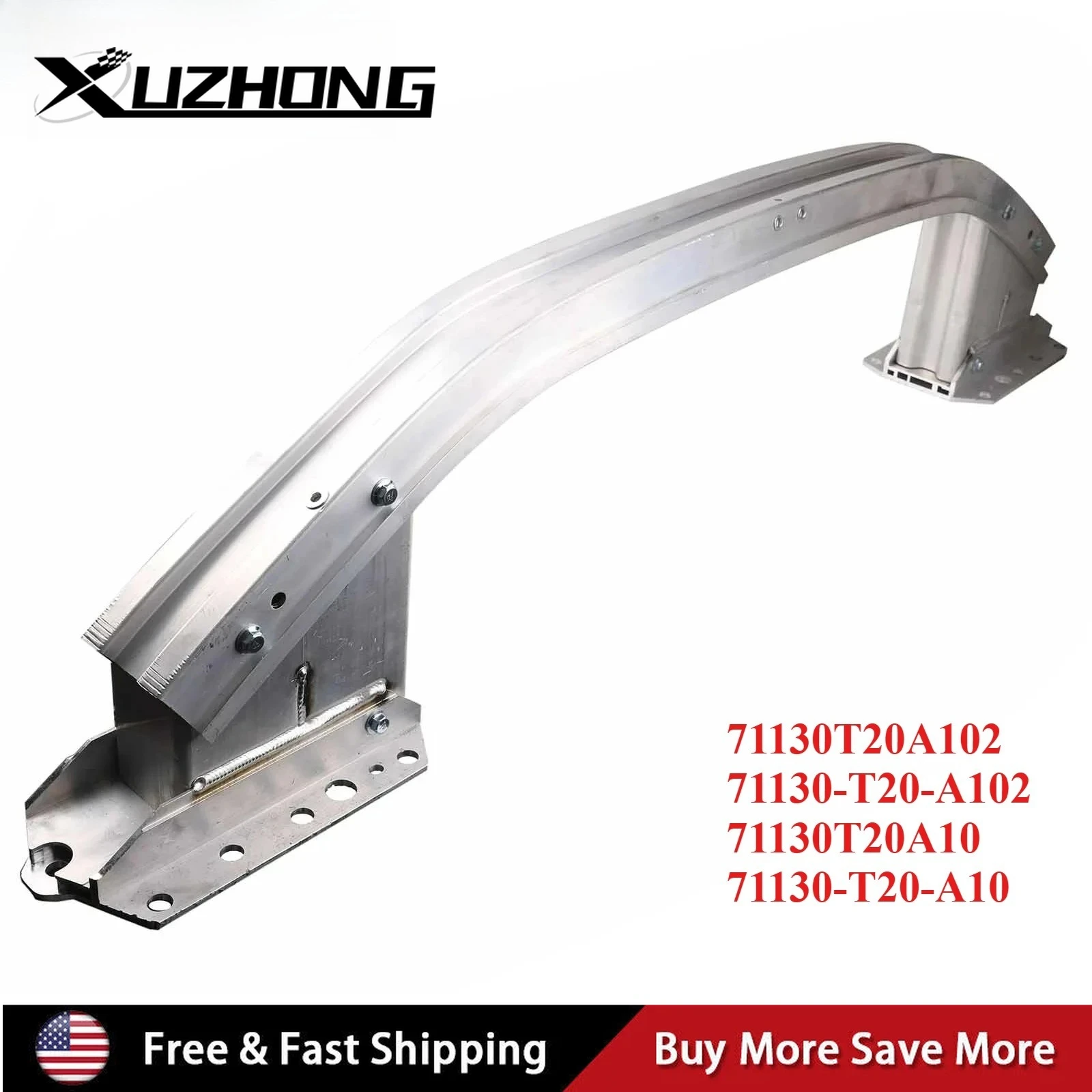 

71130T20A102,71130-T20-A102,71130T20A10,71130-T20-A10 Алюминиевый усилитель переднего бампера для Honda CIVIC Sliver 2022-2025 гг.