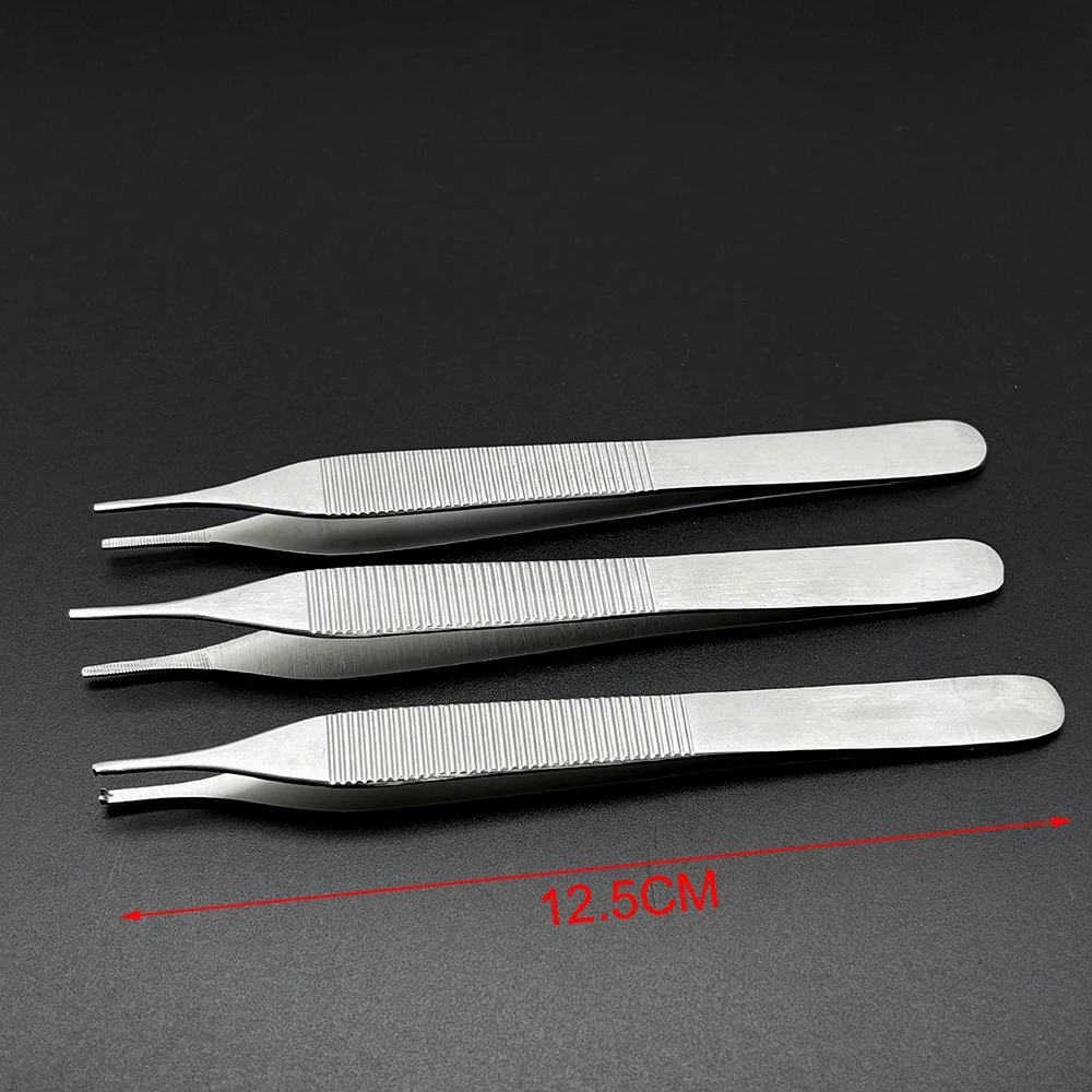 Dental Dressing Forceps Dental Stainless steel Forcep Extraction Hemostat 1*2 Tweezer Home Organization Forceps Dressing Forceps