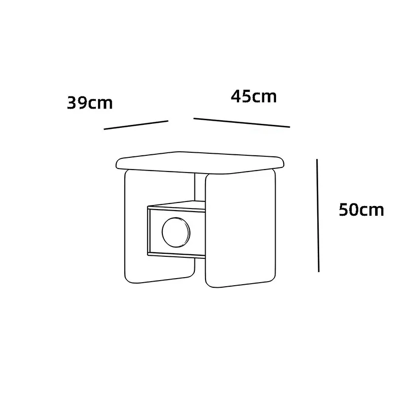 Modern Minimalist Nightstand Premium Luxury Beauty Organizer Nightstand Drawers Storage Mesitas De Noche Bedroom Furniture
