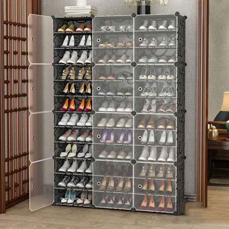 Mobile Box Shoe Cabinet Shelf Storage Entryway Space Saving Bench Display Shoe Stand Shelves Armoires De Salon Home Furniture