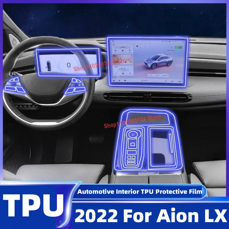 

Tpu Transparent Film For Aion S LX 2022 Car Interior Sticker Center Console Gear Air CD Panel Navigation Door Windows