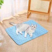 Durable Pet Pad Self-cooling Pet Pad Dog Cat Mats for Summer Self-cooling Ice Silk Pet Pad for Bed Kennel Sofa Car Seat for Home