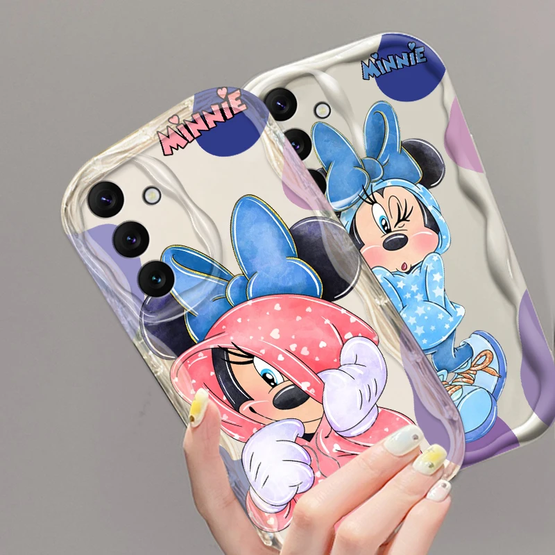 Disney tureMinnie Cute Wave 173 Cover pour Samsung, A55, A54, A53, A52, A35, A34, A33, A32, A25, A24, A23, A22, A21S, A15, A13, A14, 5G