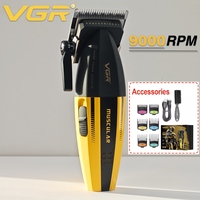 VGR Hair Clipper Professional Hair Cutting Machine Barber Cordless Clippers Metal 9000 RPM Electric Hair Clippers for Men V-285