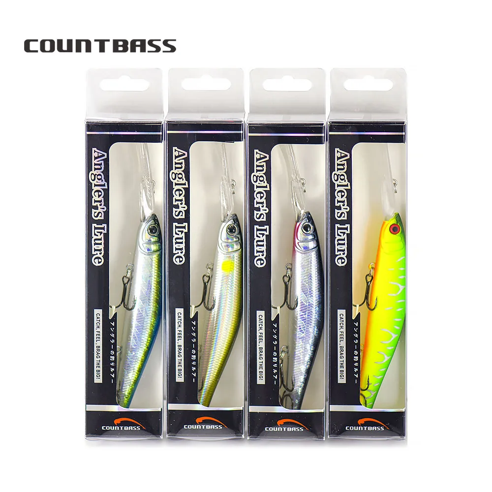 COUNTBASS Langsam schwimmender Wobbler 115 mm 4-1/2 Zoll 20 g 3/4 oz. Dive 4m 13ft Minnow Jerk Your Baits Angelköder – Detail 22